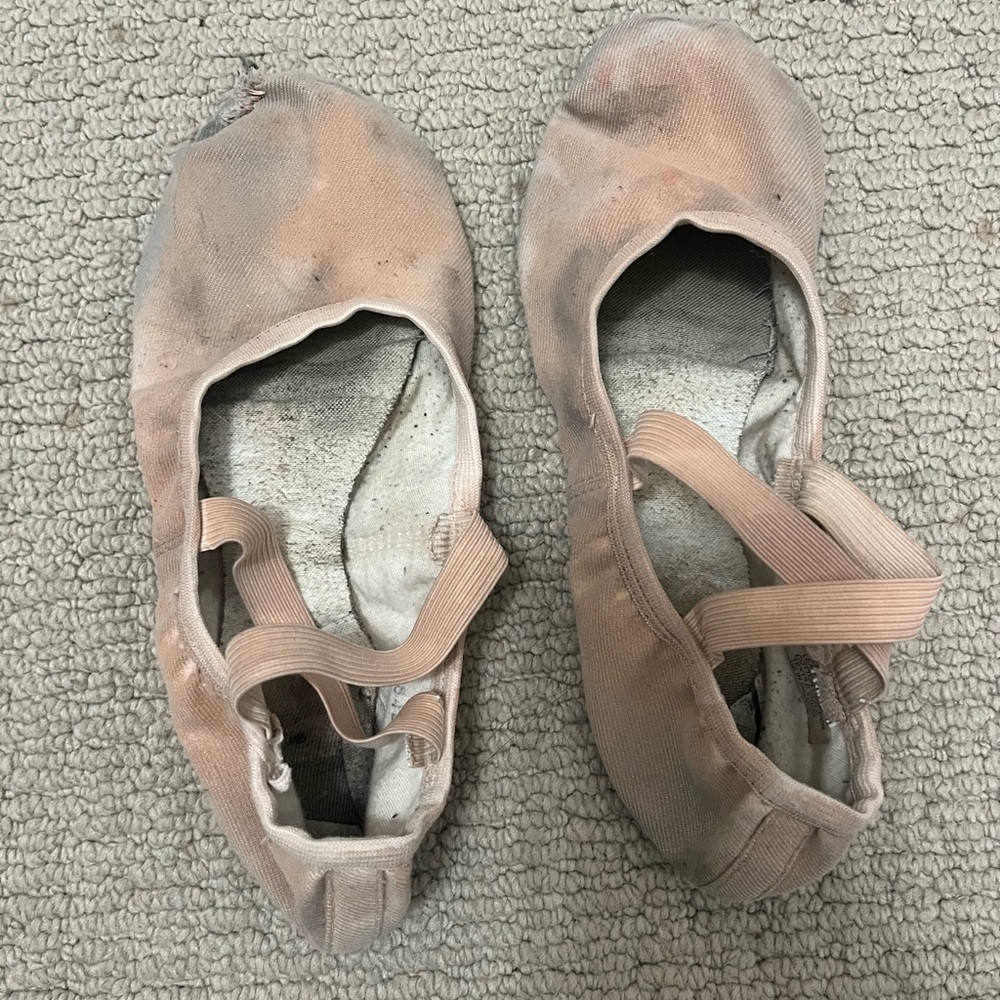 Well Worn, Smelly, Used Nude Ballet Shoes
